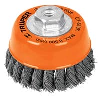 TRUPER Wire Cup Brush 14187 / CT-610 - 4 TRUPER Wire Cup Brush 14187 / CT-610 - 4